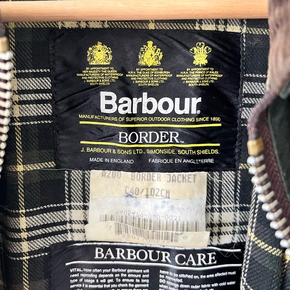 Vintage Barbour Border Jacket Size C40 (Medium) - Picture 2 of 5